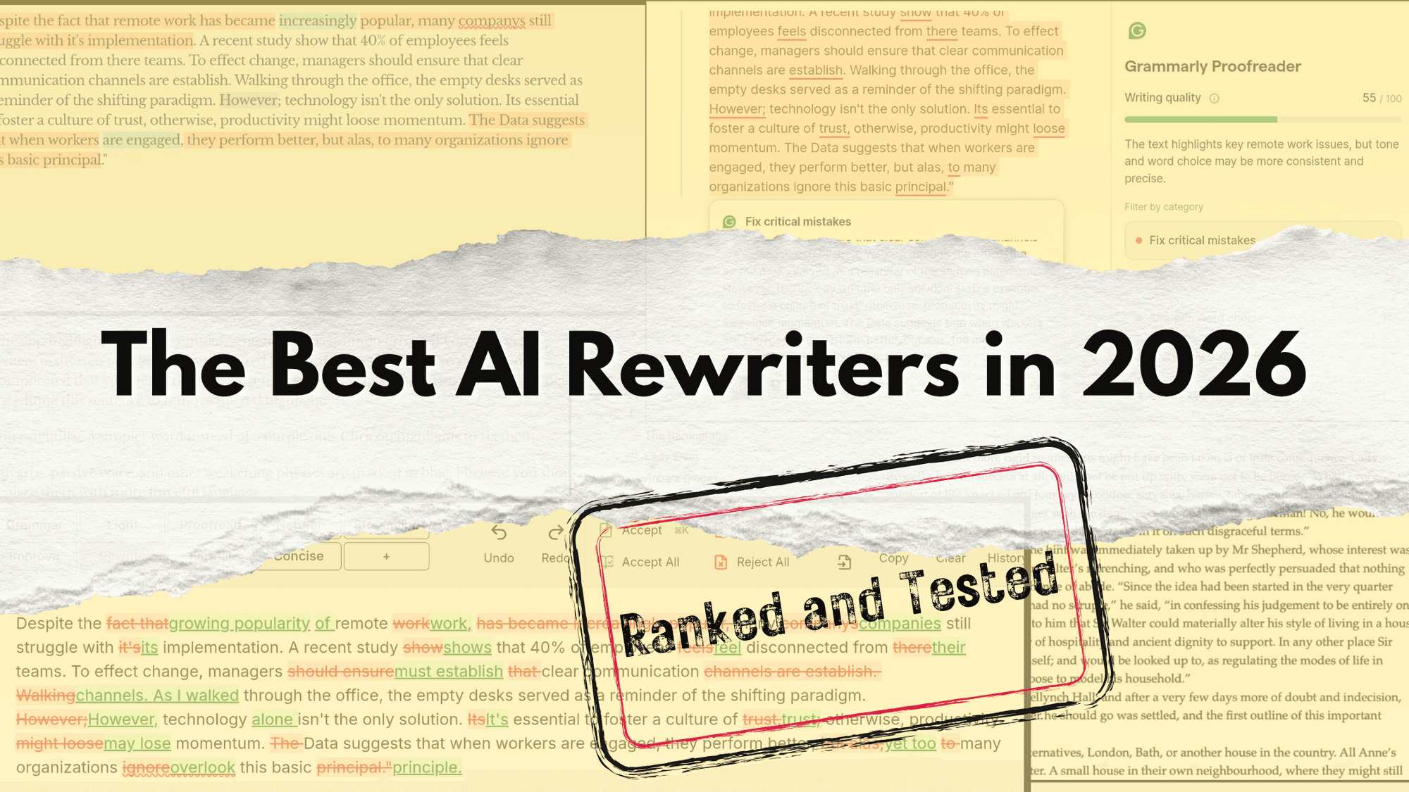 Here are the Best AI Rewriters in 2026 (Ranked & Reviewed)