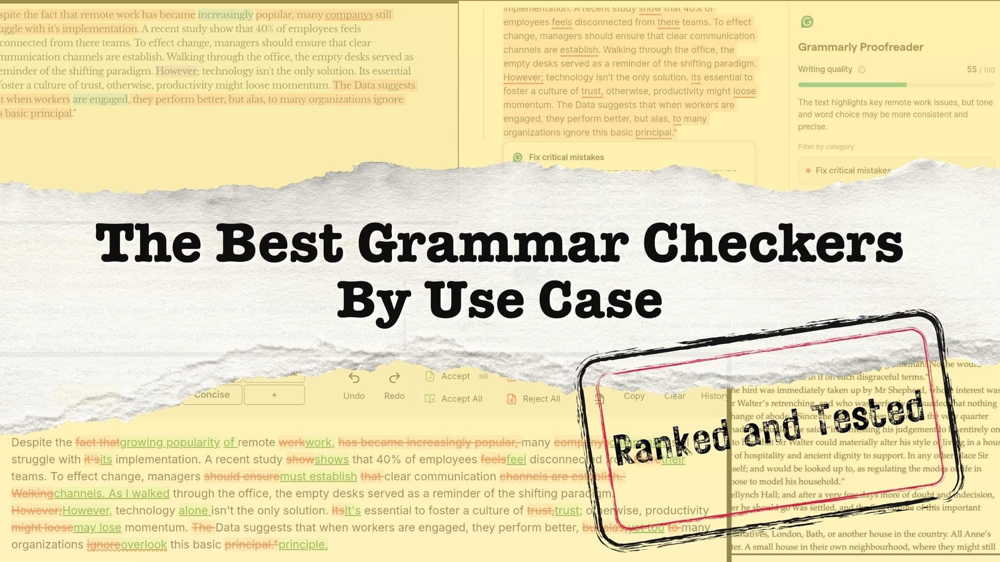 Best Grammar Checker 2026 By Use Case: Tested and Ranked